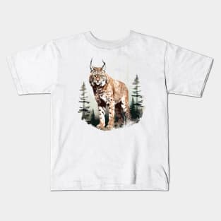 Eurasian Lynx Kids T-Shirt